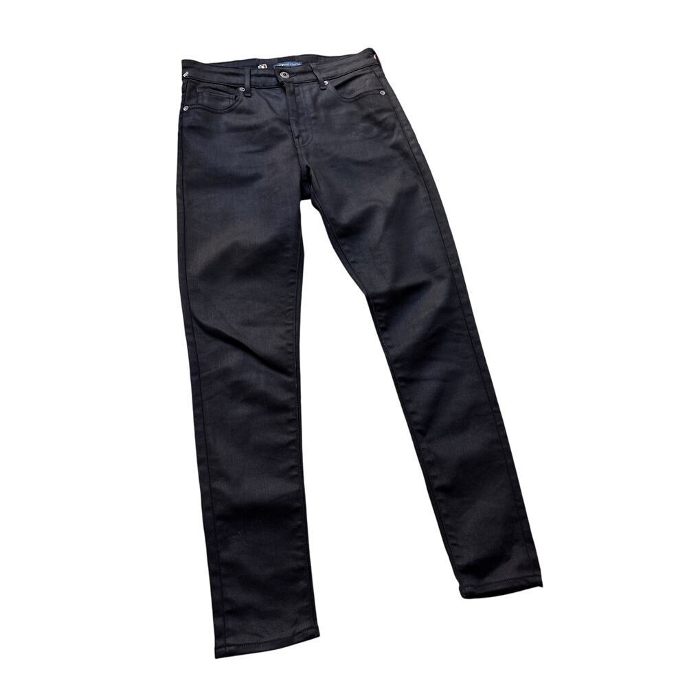 Levi’s Made & Crafted 721 Wax-Coated Black Skinny Jeans 26x30